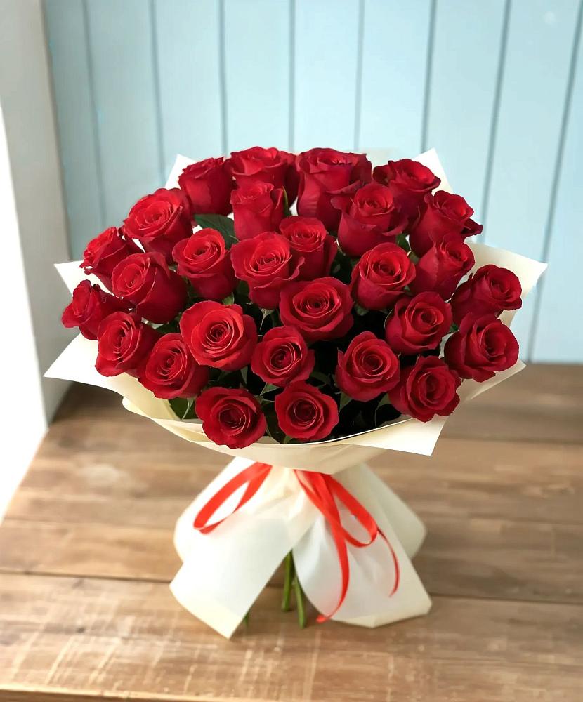 Букет 29 Красных роз в Ивановском Ставропольского края