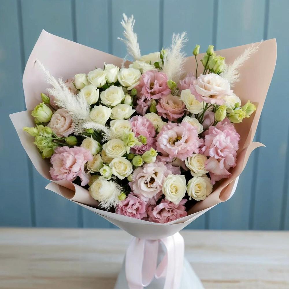 Букет цветов из: Альстромерии и Розы в Ивановском Ставропольского края