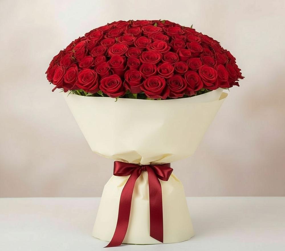 Букет 101 Красная роза Милано в Ивановском Ставропольского края