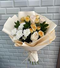 Букет цветов из:  Розы и Хризантемы в Ивановском Ставропольского края