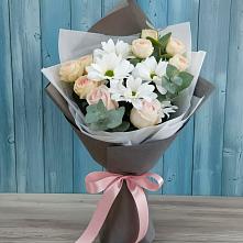 Букет цветов из:  Хризантемы и Розы #REPLACE_PRED# Ивановском Ставропольского края