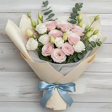 Букет цветов из:  Лизиантусы в Ивановском Ставропольского края