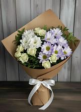 Букет цветов из:  Хризантемы и Розы в Ивановском Ставропольского края