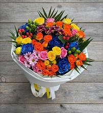 Букет цветов из:  Розы и Хризантемы в Ивановском Ставропольского края