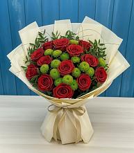 Букет цветов из:  Розы и Хризантемы #REPLACE_PRED# Ивановском Ставропольского края