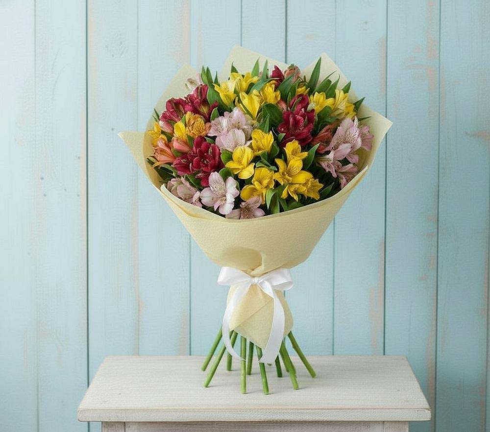 Букет цветов из: Альстромерии в Ивановском Ставропольского края
