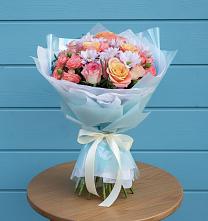 Букет цветов из:  Хризантемы и Розы в Ивановском Ставропольского края