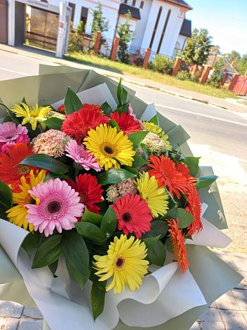 Букет цветов из: Герберы в Ивановском Ставропольского края